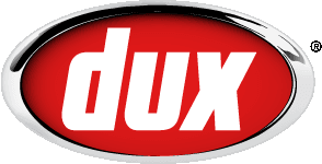 Dux logo for hot water heaters, servicing Brisbane by Brisbane Hot Water Heaters