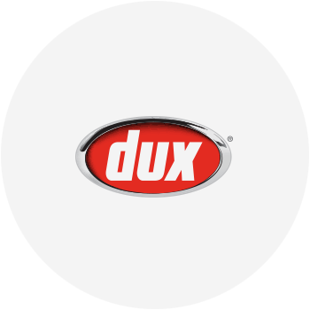 Dux badge representing hot water systems servicing Brisbane